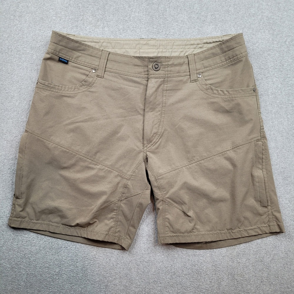 KUHL Silencr Shorts Mens 36 Tan Ripstop Hiking Outdoor 5230